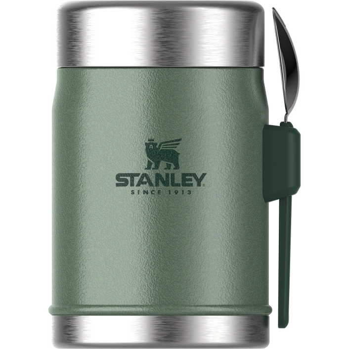 Stanley Termos obiadowy ze sztućcem Classic 0,4 L Hammertone Green0,4 L Hammertone Green