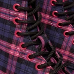 Dr. Martens glany 1460 Tartan fioletowo-różowe damskie 41969650
