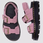 Dr. Martens sandały na platformie Zebzag zamszowe pudroworóżowe damskie 42689650