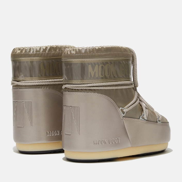 ŚNIEGOWCE MOON BOOT ICON LOW GLANCE PLATINUM SATIN