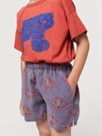 BOBO CHOSES MASKS ALL OVER WOVEN SHORTS
