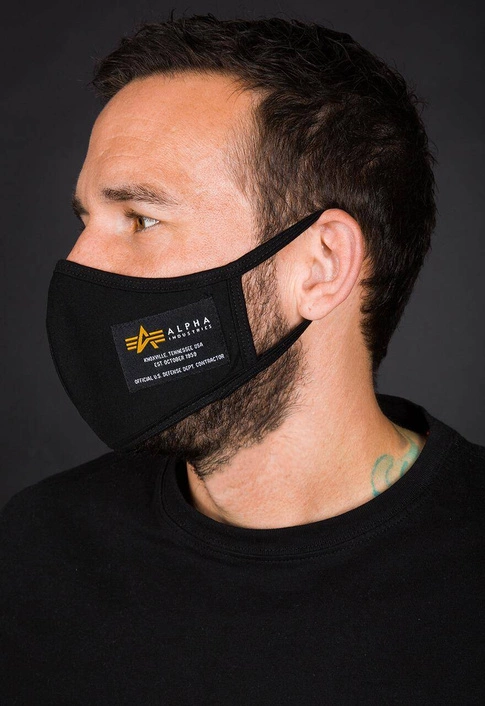 Alpha Industries Crew face Mask BLACK