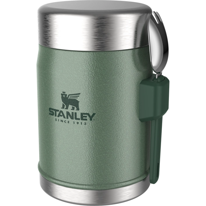 Stanley Termos obiadowy ze sztućcem Classic 0,4 L Hammertone Green0,4 L Hammertone Green