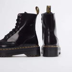 Dr. Martens glany na platformie Jadon Polished Smooth czarne damskie 15265001