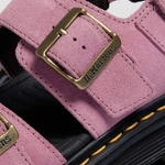 Dr. Martens sandały na platformie Zebzag zamszowe pudroworóżowe damskie 42689650