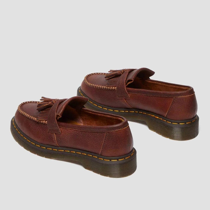 Dr. Martens Adrian Yellow Stitch Ambassador Leather Loafers 31995253