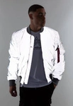 Alpha Industries MA-1 VF 59 Rainbow Reflective JACKET Silver