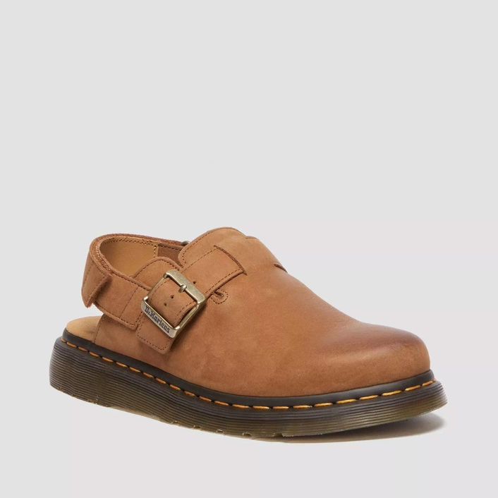 Dr. Martens sandały Jorge II nubukowe jasnobrązowe 31568200