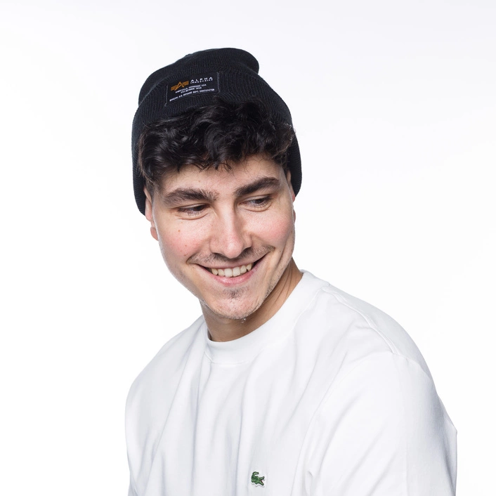 Alpha Industries Crew Beanie Black