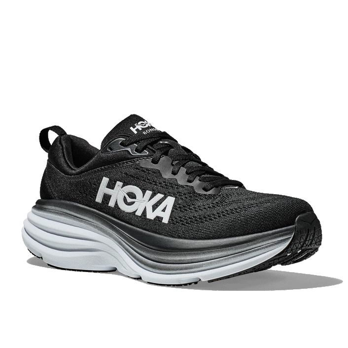Hoka MEN'S BONDI 8 BLACK/WHITE