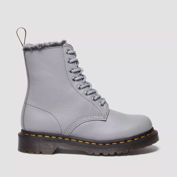 Dr. Martens glany ocieplane 1460 Serena Virginia jasnoszare 31301775