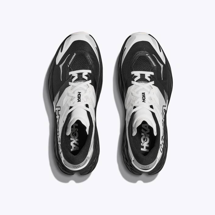 HOKA Speedgoat 7 damskie buty do biegania w terenie Black/White