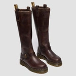 Dr. Martens kozaki biker Anistone Knee High Crazy Horse ciemnobrązowe 41871200