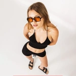 Kaotiko Top Wiązany Menorca Strappy Crochet