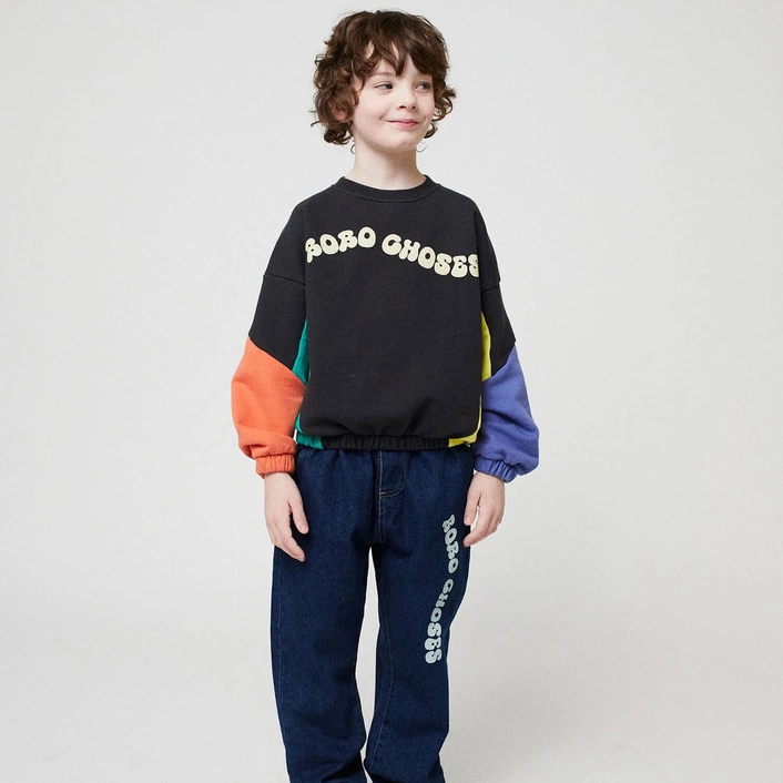 BOBO CHOSES Bawełniana Bluza Wavy Bobo Choses sweatshirt