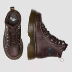 Dr. Martens BUZZ 8-EYE Milled Nappa Leather Boots Dark Brown 42033200