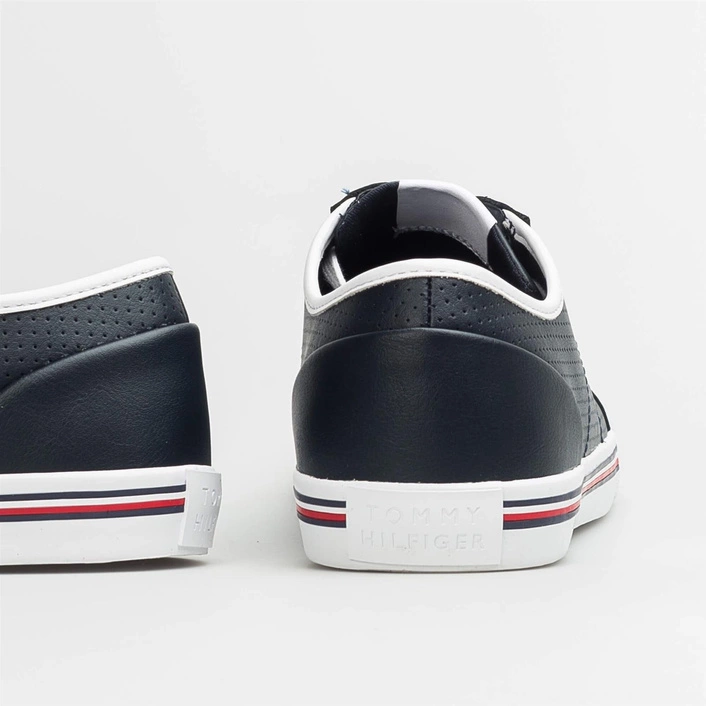 Tommy Hilfiger Core Corporate Leather Sneaker Desert Sky