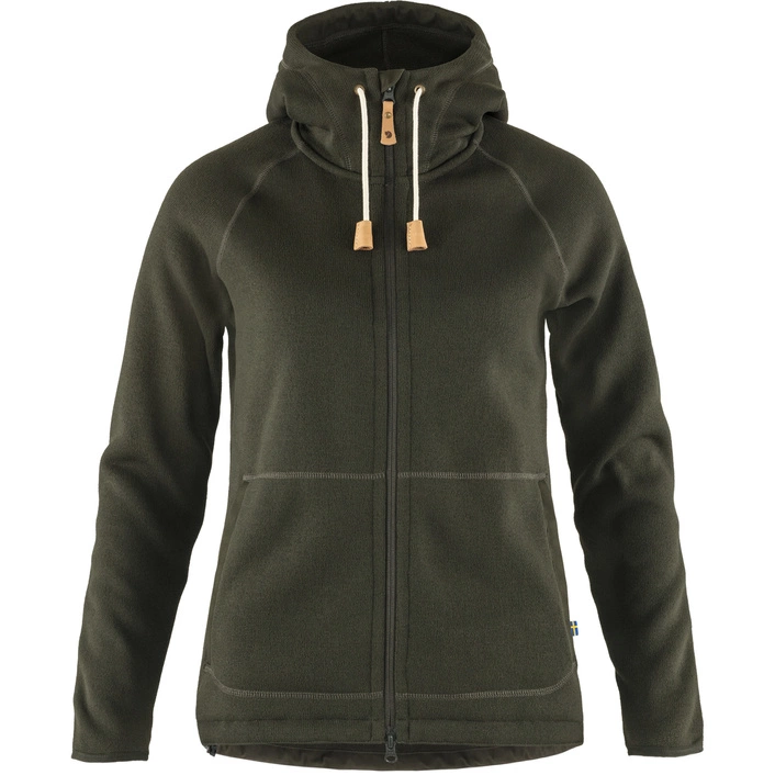 Fjallraven Ovik Fleece Hoodie W F89516-662 Deep Forest