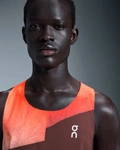 On Running RACE SINGLET Flame-White 1ME10011204