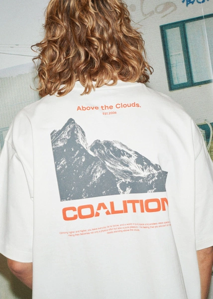 Koszulka męska Coalition CLTN DEW – off white