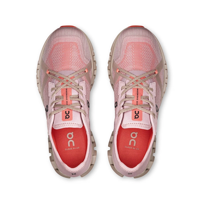 On CLOUD X 4 AD Mauve-Salmon 3WF10173094