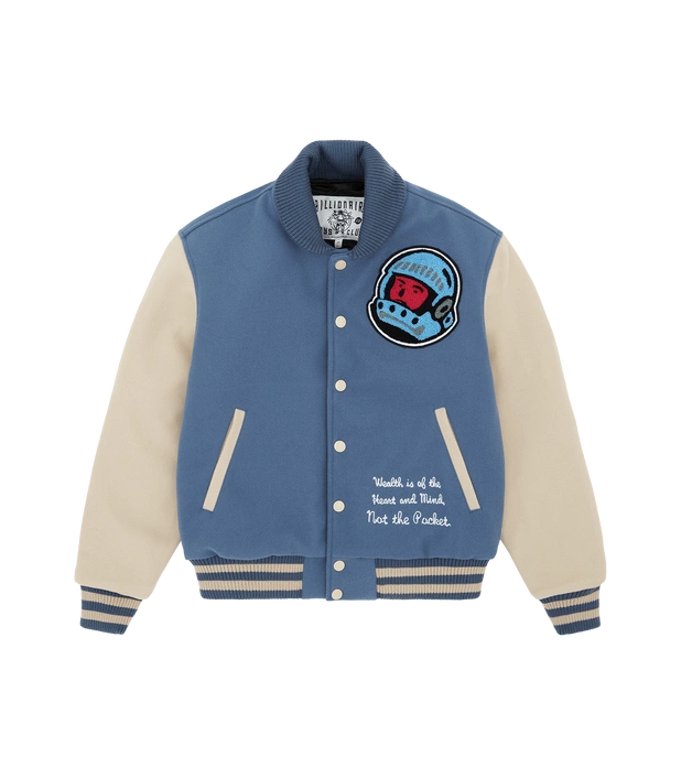 Billionaire Boys Club CAFETERIA VARSITY JACKET - BLUE
