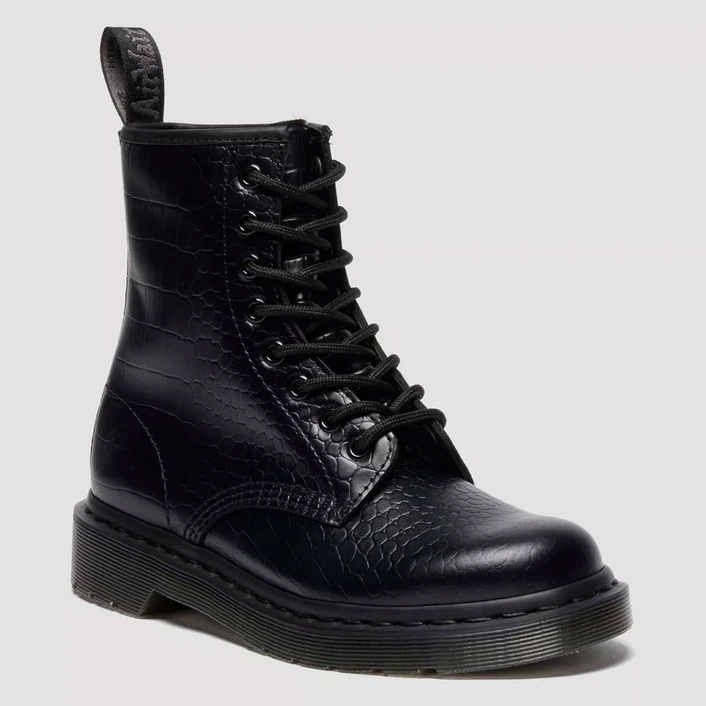 Dr. Martens glany 1460 Croco czarne damskie 42679001