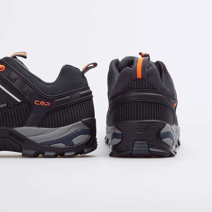 CMP RIGEL LOW TREKKING SHOES WP ANTRACITE/FLASH ORANGE