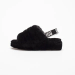 UGG W FLUFF YEAH SLIDE BLACK