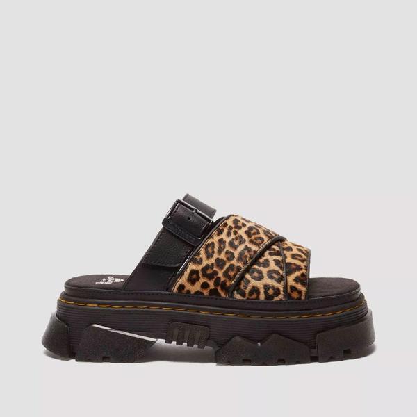 Dr. Martens klapki na platformie Mattison w panterkę damskie 41110200