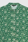 Kaotiko Margaret Green Pink Flowers Dress