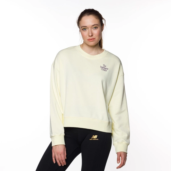 New Balance ATHLETICS INTELLIGENT CHOICE CREWNECK YELLOW