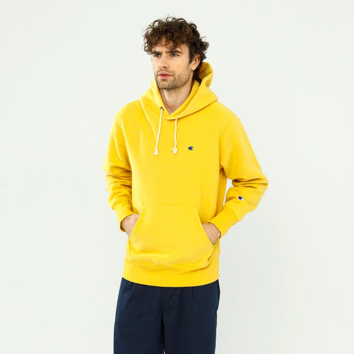 Champion REVERSE WEAVE C LOGO HOODIE GOLD