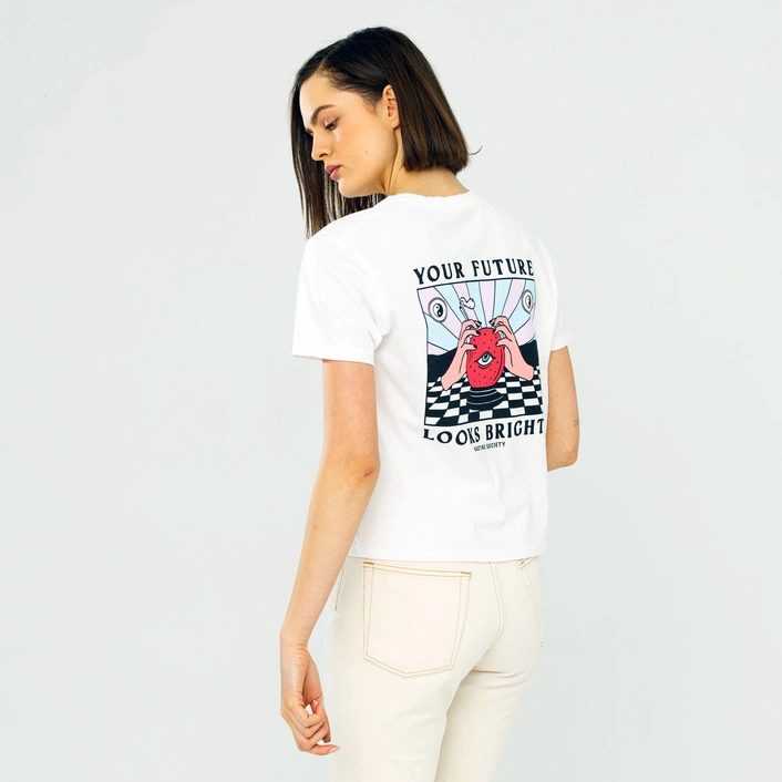 Kaotiko Washed Your Future White T-shirt White