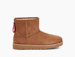 UGG W CLASSIC MINI LOGO ZIP CHESTNUT