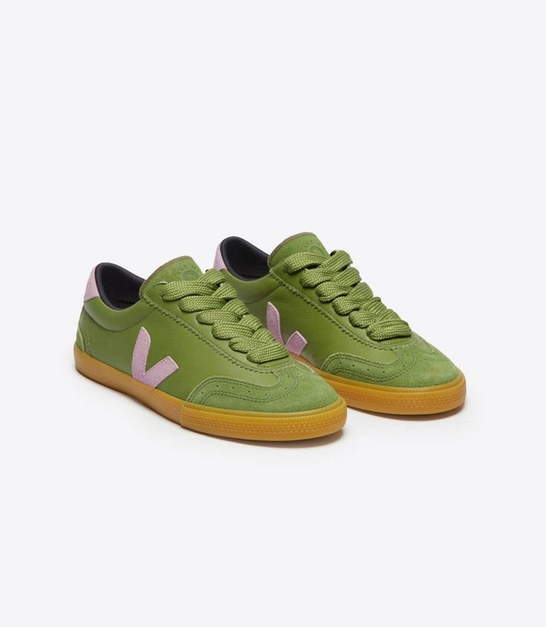 Veja Volley Leather x Make Me Lemonade Kiwi Orchid