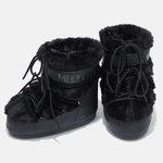 ŚNIEGOWCE MOON BOOT CLASSIC LOW FAUX FUR BLACK 14093900 001