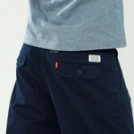 Levi's XX STAY LOOSE PLEATED CROP PANTS NAVY BLAZER