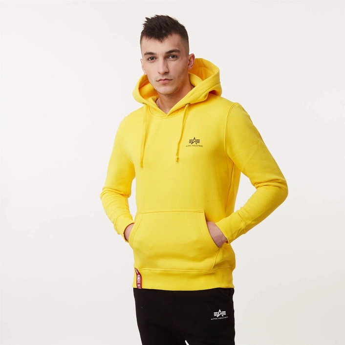 Alpha Industries BASIC HOODY SMALL LOGO EMPIRE YELLOW