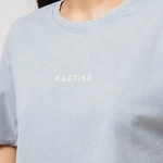 Kaotiko CROP TOP WASHED STEEL