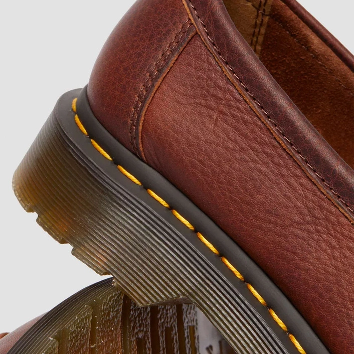 Dr. Martens Adrian Yellow Stitch Ambassador Leather Loafers 31995253