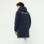 Champion SCRIPT LOGO BACK PADDED HOODED JACKET NAVY