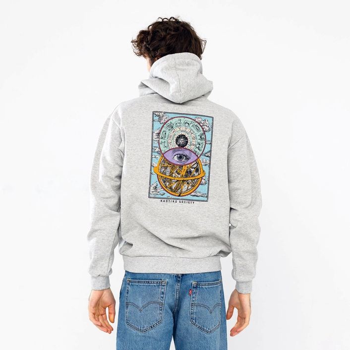 Kaotiko Grey Cosmos Hoodie