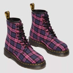 Dr. Martens glany 1460 Tartan fioletowo-różowe damskie 41969650