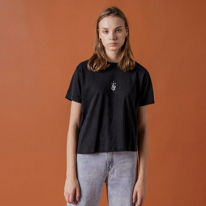Kaotiko M/C WASHED PALM VIBES T-shirt BLACK
