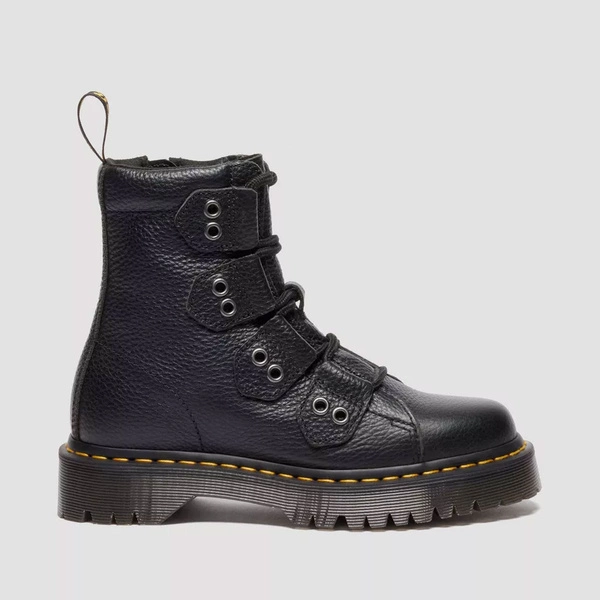 Dr. Martens glany 1460 Bex Milled Nappa ze sznurowaniem do noska czarne damskie 41750001