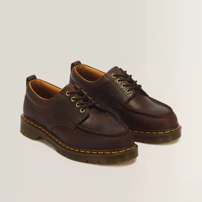 Dr. Martens półbuty Lowell 4 Eye Crazy Horse ciemnobrązowe 43348200