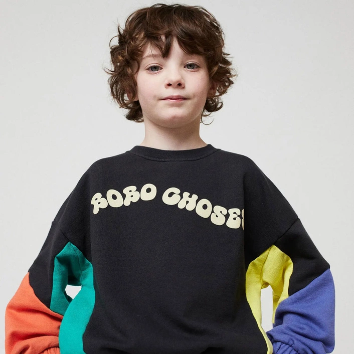 BOBO CHOSES Bawełniana Bluza Wavy Bobo Choses sweatshirt