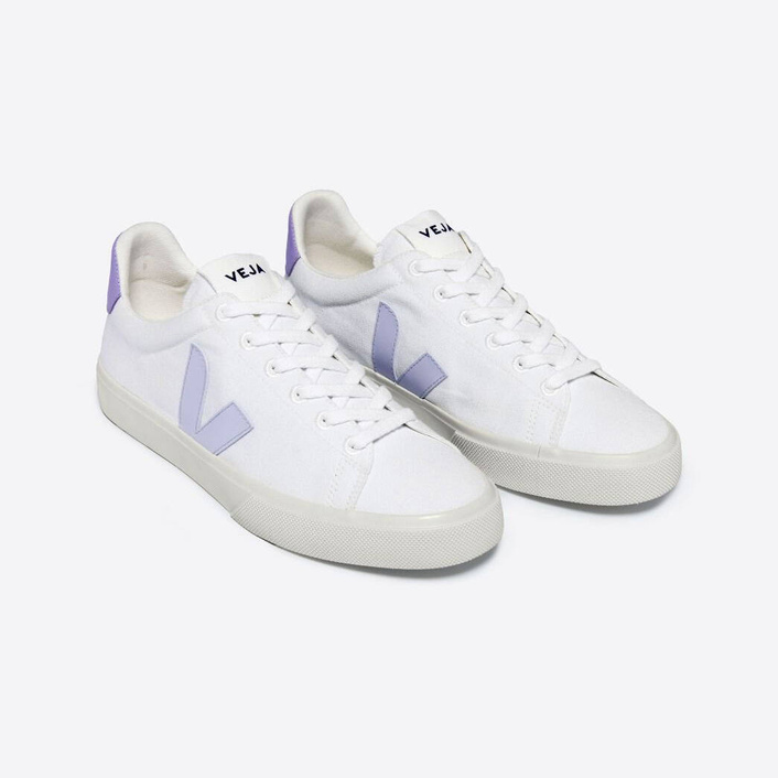 Veja CAMPO CANVAS WHITE SWAN LAVANDE