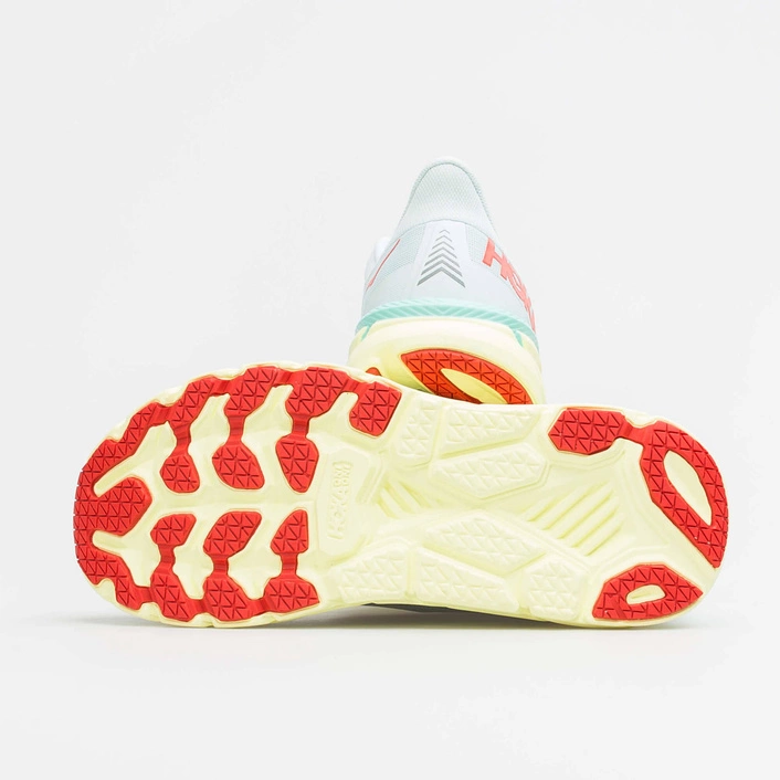 Hoka One One WOMEN'S CLIFTON 7 MORNING MIST/HOR CORAL